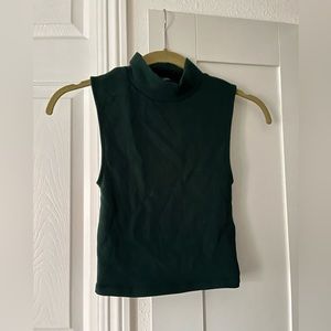 Zara Green Sleeveless Top